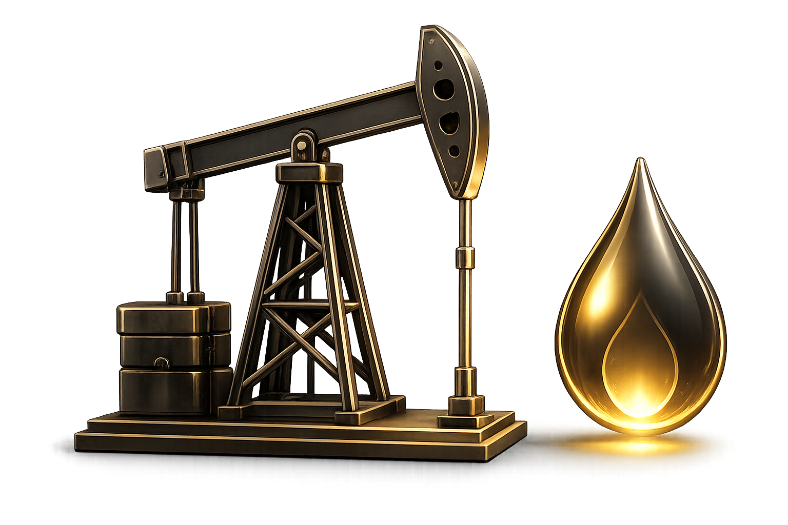 Oil & gas market illustration
