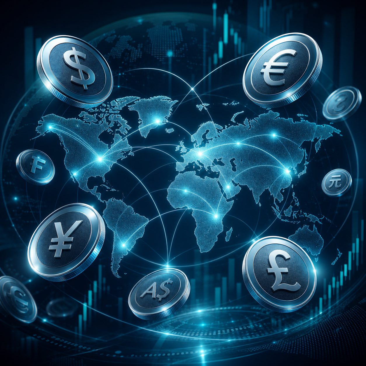 Follow global currency markets